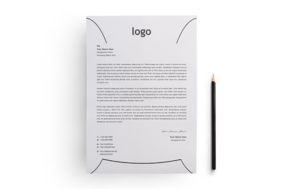 Elevate Your Brand Identity with This Letterhead Template