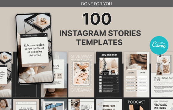 Elevate Your Instagram Aesthetic with 100 Story Templates