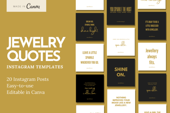 Jewelry Quotes Instagram Templates: A Gleam in Your Feed