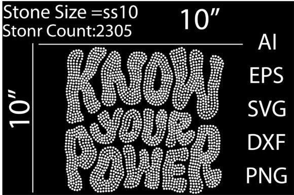 Know Your Power: A Rhinestone Template for Bold Creators