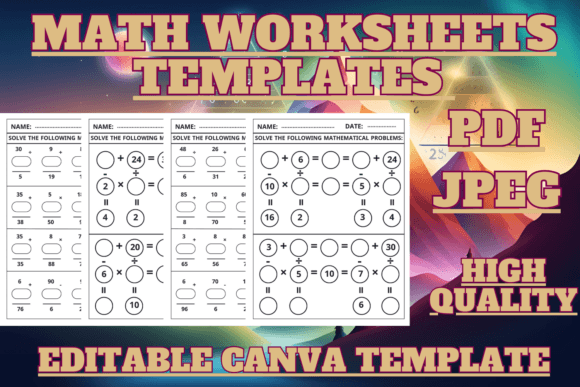 Math Worksheets Templates,math Game: A Practical Review