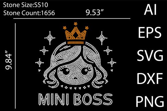 Mini Boss Rhinestone Templates Design: Your Ultimate Crafting Asset