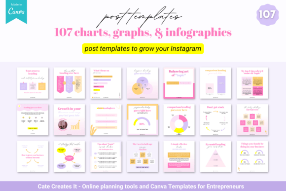 Transform Your Instagram with Charts & Graphs Templates