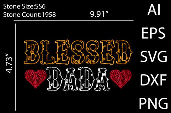 Unleashing Creative Sparkle with Blessed Dada Rhinestone Templates